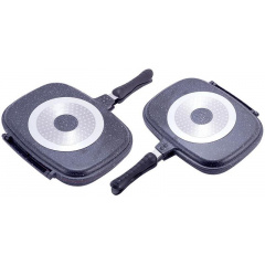 Сковородка-гриль Grill Pan двусторонняя прямоугольная 32х24х7.5см Kamille Херсон