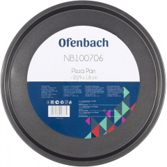 Форма для выпечки пиццы круглая 29х2 см с антипригарным покрытием Ofenbach DP97197 Ізюм