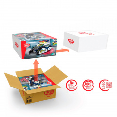 Іграшкова машинка зі світловими та звуковими ефектами Dickie Toys Гібриди-рятувальники PoliceBot 27 см 2-в-1 (IG-OL185868) Костопіль