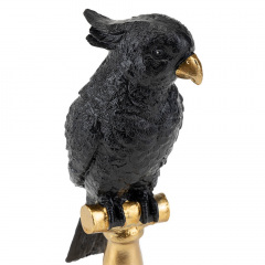Фігурка інтер'єрна Parrot Black 31 см ArtDeco AL117945 Олександрія
