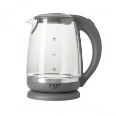Чайник скляний електричний 2 л Adler AD 1286 сірий Одеса
