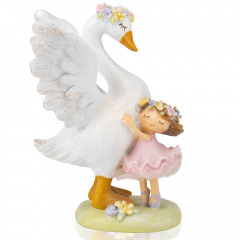 Фигурка интерьерная Embrace with a swan 16.5 см Lefard AL117965 Буча
