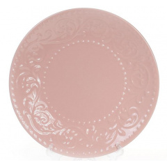 Набор Bona 6 десертных тарелок Leeds Ceramics диаметр 21.5см каменная керамика Розовые DP40080 Виноградов