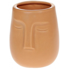 Ваза интерьерная Лицо фарфоровая диаметр 8,6х10см terracotta BonaDi DP219235 Обухов