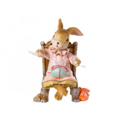 Статуетка Lefard Lapin Великодній трон 10.5 см Жовтий (AL186513) Вишневе