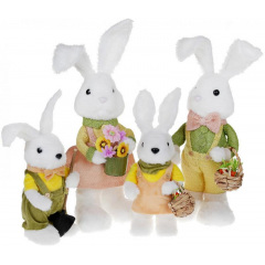 Фигурка интерьерная Rabbit with flowers 16x13x46 см Bona DP118210 Хуст