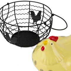 Ваза под фрукты Hen Yellow 21х24 см с крышкой Lefard AL118005 Запорожье