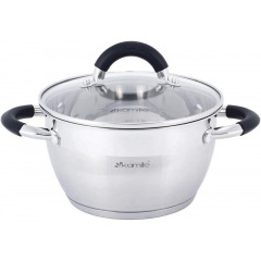 Набор 3 кастрюли Marsaili 1.8л 2.5л 3.5л с силиконовыми ручками Kamille DP36504 Бердичев