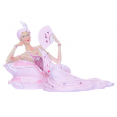 Фігурка декоративна Lady in pink 25х14х15 см Lefard AL96546 Білий Житомир