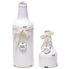 Ваза ceramic настільна Shabby Chic діаметр 8.7 см, висота 26 см Bona DP41665 Житомир