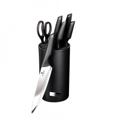 Набор ножей из 7 предметов Berlinger Haus Black Silver Collection (BH-2796) Харьков