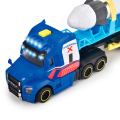 Іграшкова вантажівка Dickie Toys Тягач Mack Космічна місія з причепом та ракетою 41 см Синій (IG-OL185860) Київ