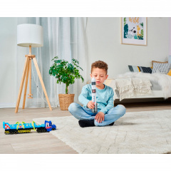 Іграшкова вантажівка Dickie Toys Тягач Mack Космічна місія з причепом та ракетою 41 см Синій (IG-OL185860) Київ