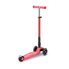 Детский самокат 3-х колесный складной Micro Maxi Deluxe Foldable LED 50 kg Koral KD117856 Харків