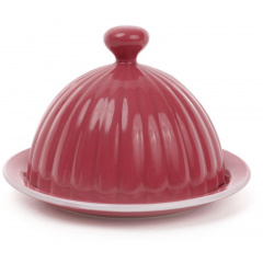 Масленка ceramic Артемида круглая диаметр 14 см клубничная Bona DP41348 Луцьк