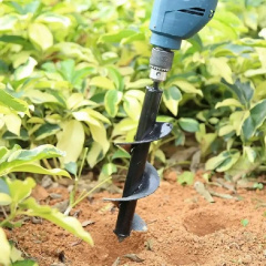 Бур для землі під дриль спіральне свердло 10x30см AgroDim Чернівці