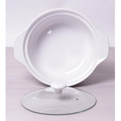 Мармит Food Warmer керамическая кастрюля 2.4л диаметр 28см с подогревом Kamille DP37023 Луцьк
