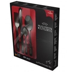Набор столовых приборов Berlinger Haus Collection 24 предмета Black (BH-3077) Черновцы