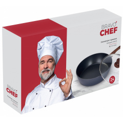Сковорода Bravo Chef глубокая 24 см (6815603) Балаклія