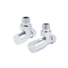 Термостатический комплект Schlosser Elegant GZ 1/2x15 mm Cu угловой, хром (604200003) Київ