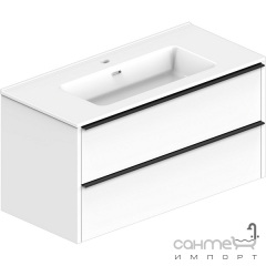 Подвесная тумба с раковиной Devit Comfort 1000 332100W белая матовая Полтава