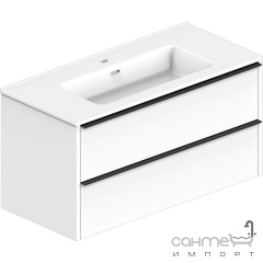 Подвесная тумба с раковиной Devit Comfort 1000 332100W белая матовая Умань