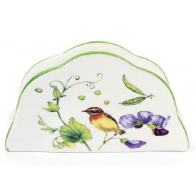 Подставка для салфеток фарфоровая Кантри 14.5х4х8 см салфетница Bona DP41557