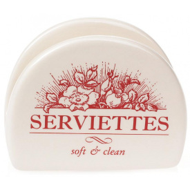 Подставка для салфеток Английский Шиповник 10х7.2 см салфетница Bona DP41565