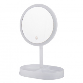 Косметическое зеркало настольное 31х18х20 см с подсветкой Sabefet Белый AL230247