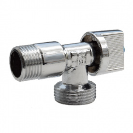 Приборный кран FADO classic 1/2"x3/4" угловой, хром