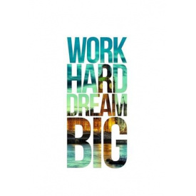 Плакат Work hard dream big Vivay А1