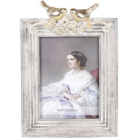 Фоторамка Golden Birds Grey для фото 15х20 см полістоун Bona DP41973