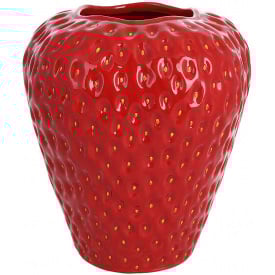 Керамическая ваза BonaDi Клубничка 27х24 см Красно-желтый DP231173
