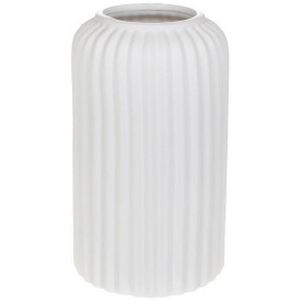 Ваза интерьерная Уника фарфоровая диаметр 11x20см white BonaDi DP219239
