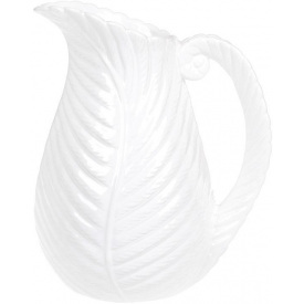 Ваза ceramic Лист папоротника 27.5см белая BonaDi