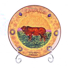 Тарелка с креплением на стену декоративная Телец 20 см AL226654 Lefard