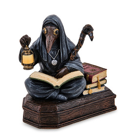 Интерьерная фигурка Фэнтези Чумной доктор - гробовщик Veronese 13 см Разноцветный AL229308