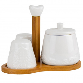 Принадлежности для специй White pyramid на подставке AL219035 Lefard