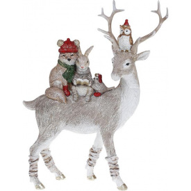 Статуетка декоративна 25см світло-сірий DP113038 BonaDi