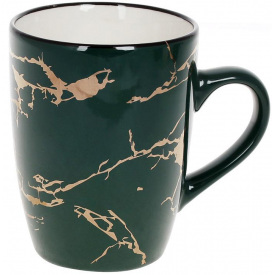 Кухоль BonaDi Marble Green 360 мл Різнокольоровий DP230966
