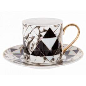 Набор чайный 2 предмета Marble 220 ml Lefard