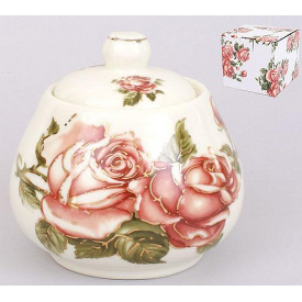 Сахарница Cream Rose Корейская Роза 400 мл фарфоровая Bona DP41378