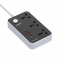 Подовжувач з USB 3 розетки LDNIO SC3412 3A 38W 2 м чорний Запоріжжя