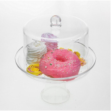 Подставка с крышкой для торта One Chef акриловая 25×19,5 см
