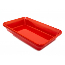 Блюдо для выкладки продуктов One Chef из меламина 30×19,5×5,5 см Красное