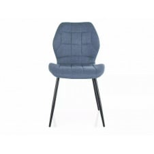 Стілець JAKE NEA чорний каркас/денім 86