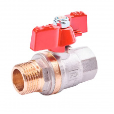 Кран шаровой FADO New 1/2" НВ прямой, латунь