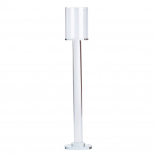 Фото - Підсвічник скляний TS Kitchen Cylinder на високій ніжці 42 см (HP36558L) Підсвічник скляний TS Kitchen Cylinder на високій ніжці 42 см (HP36558L)