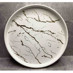 Блюдо фарфоровое BonaDi 805-700 Мраморная роскошь 25,5 см Сумы
