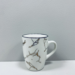Набір чашок порцелянових BonaDi 905-237/905-238 Marble 2 шт 360 мл Black-White Харків